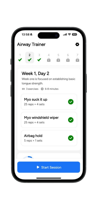 Progressive mouth exercise plan for snoring